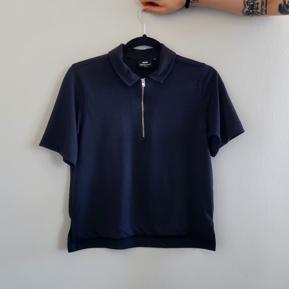 Dr. Denim zip polo sz S